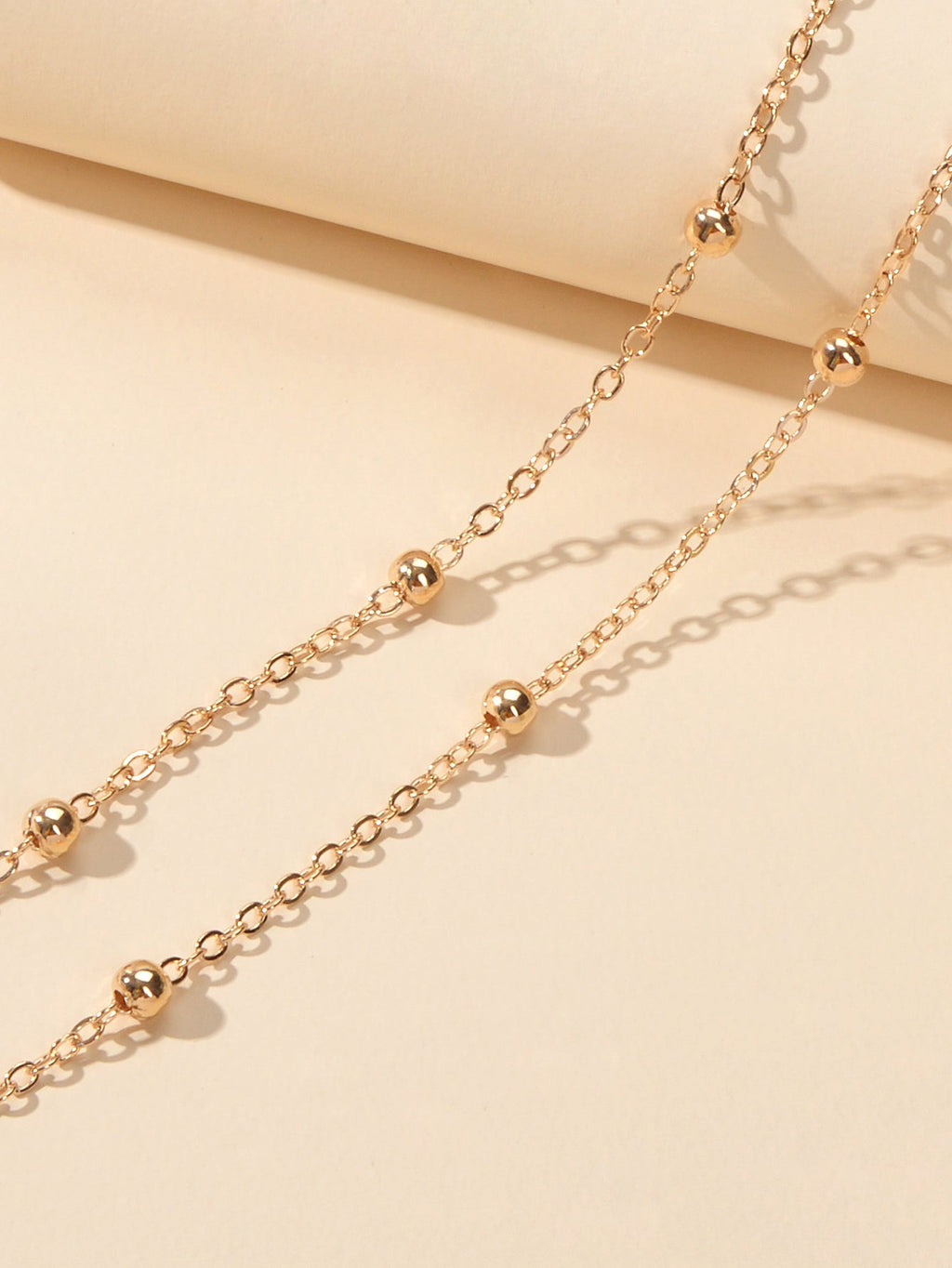 Summer Accessories Gold Silver Doublelayer Chain Anklet Holiday Beach Jewellery-3