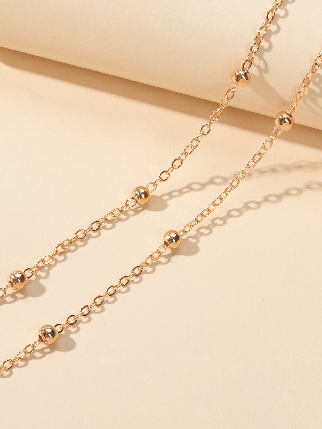 Summer Accessories Gold Silver Doublelayer Chain Anklet Holiday Beach Jewellery-3