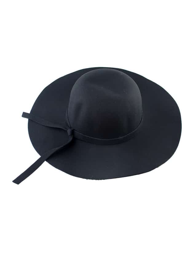 Ladies Fashion Party Hat Stylish Wool Felt Wide Brim Hat-1