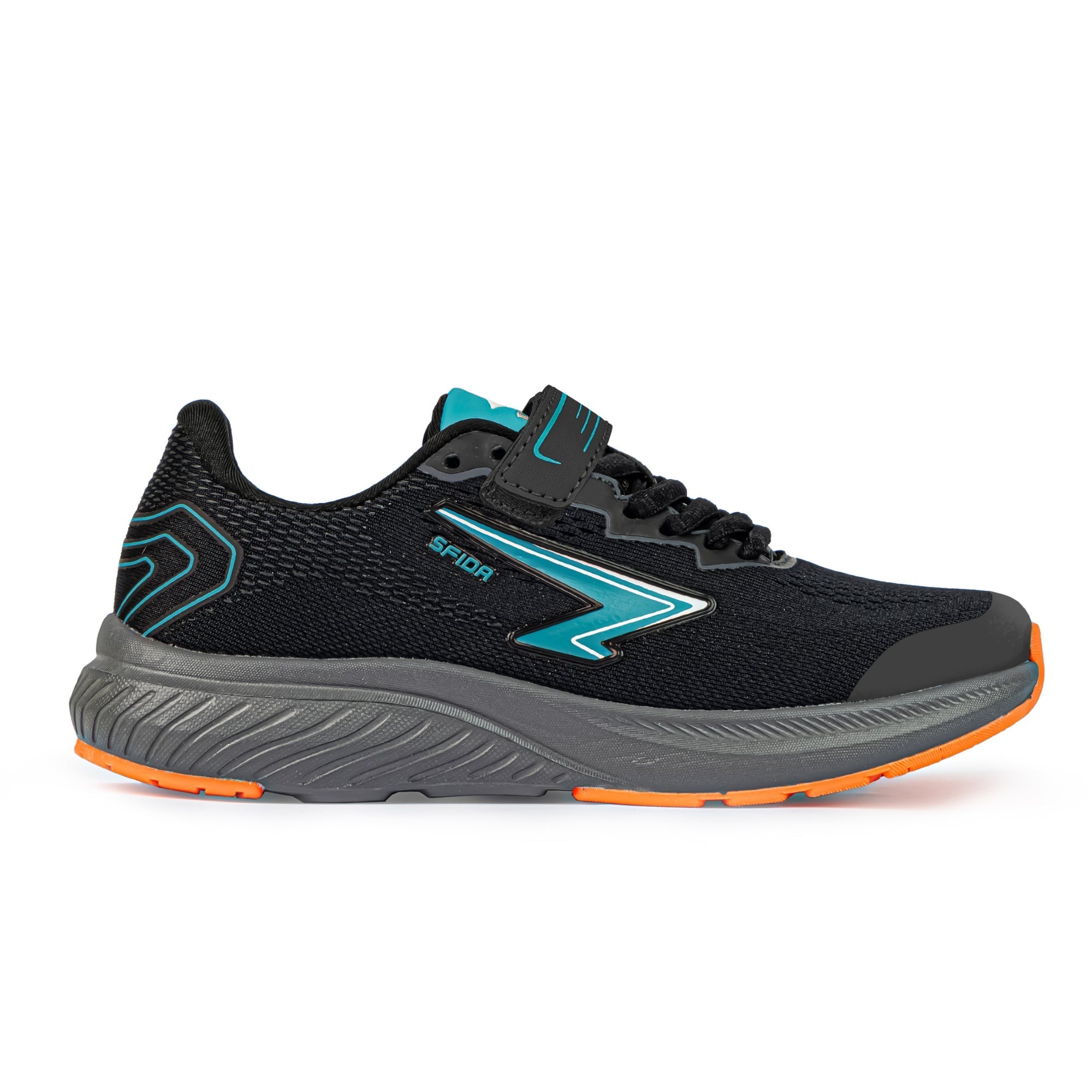Brazen Boys Runner - Black/Teal V Strap