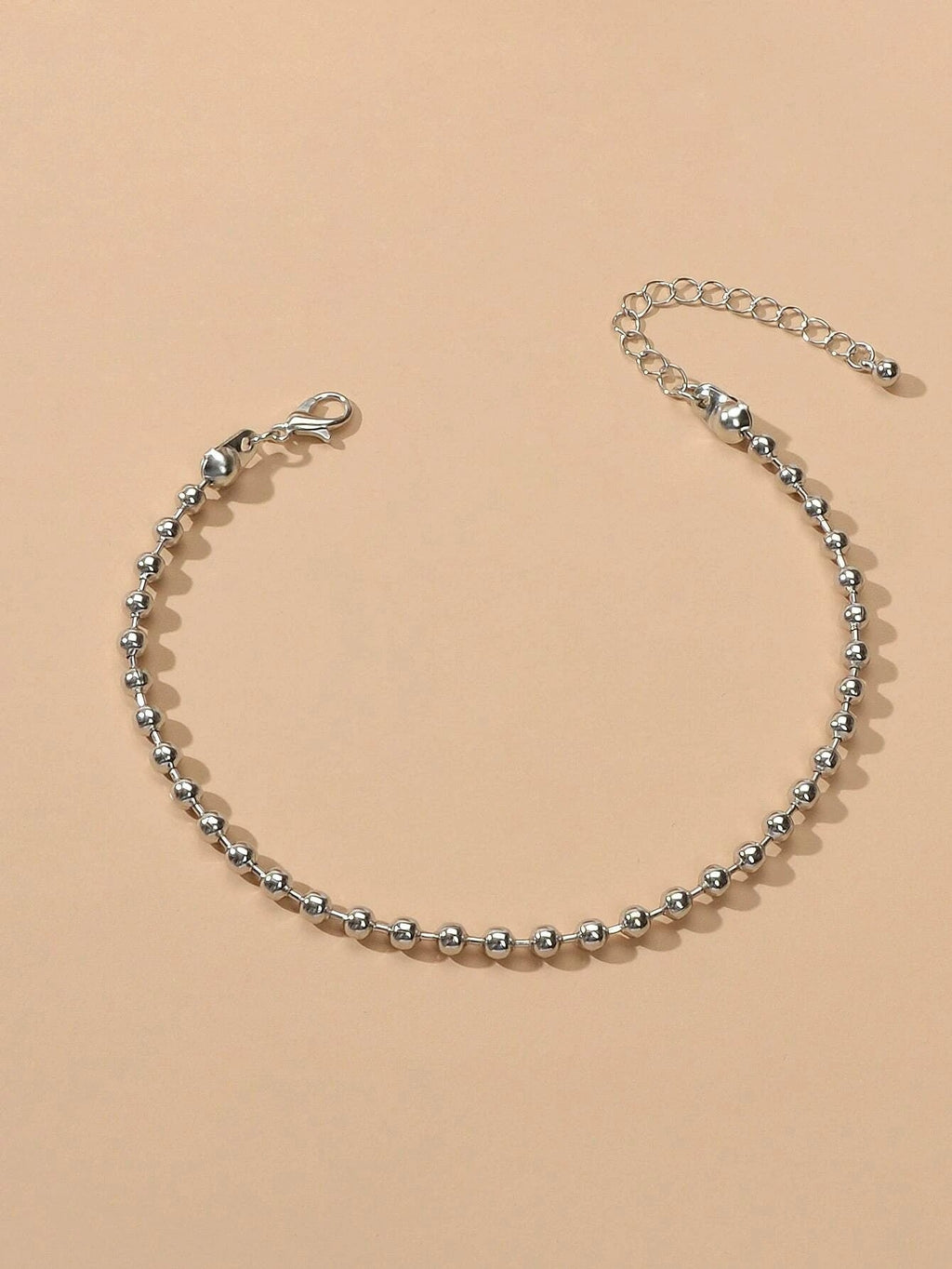 1pc Gold Silver Ball Chain Minimalist Boho Chic Anklet Bracelet Teen Summer Gift-1
