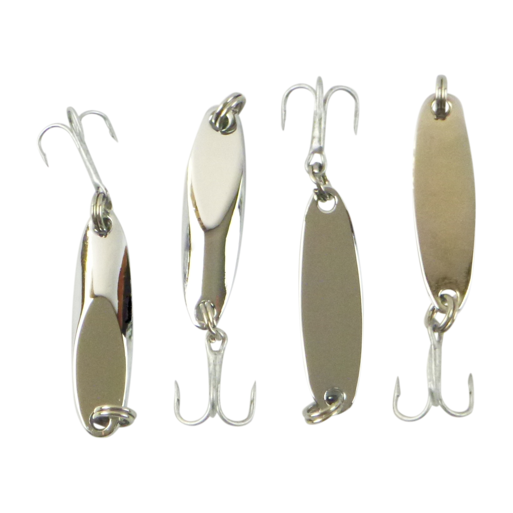 Finesse Chrome Kaster Jig, 3 Grams, Pack of 4 Jigs.-0