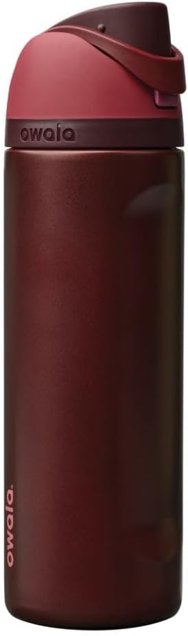 Owala FreeSip Insulated Stainless Steel Water Bottle with Straw, BPA-Free Sports Water Bottle, Great for Travel, 32 Oz, Shy Marshmallow