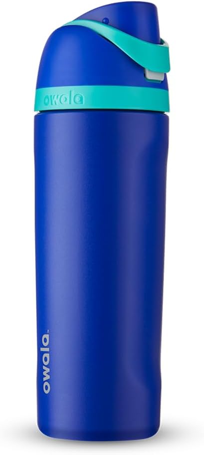 Owala FreeSip Insulated Stainless Steel Water Bottle with Straw for Sports, Travel, and School BPA-Free Sports Water Bottle, 24 oz, Dreamy Field