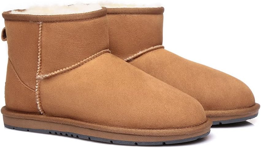 UGG AUSTRALIAN SHEPHERD Australian Wool Classic Mini Suede Unisex Ankle Boots