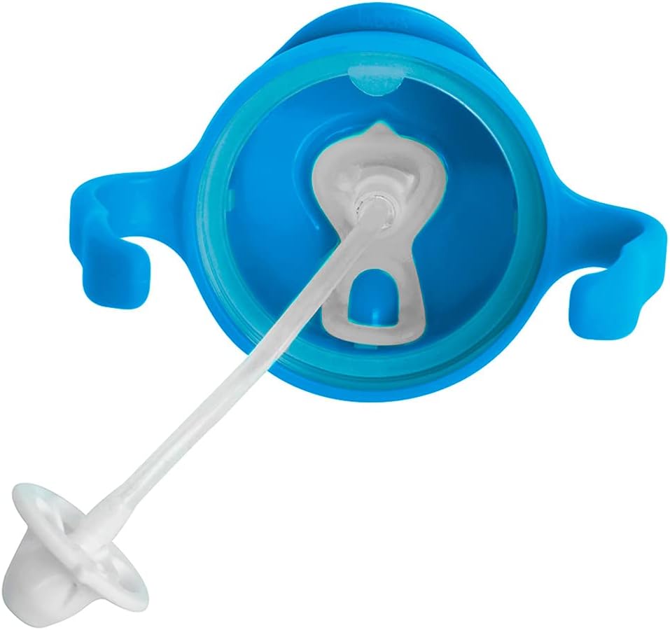 b.box Sippy Cup with Weighted Straw for 6 Month Plus Babies to Toddlers, Grape/Boysenberry, 240 ml Capacity (Pack of 2)