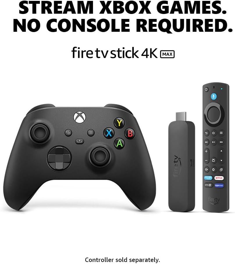 Amazon Fire TV Stick 4K Max | Our most powerful 4K streaming stick with Wi-Fi 6E support | 16GB Storage | Dolby Vision | HDR10+| Powerful processor for lightning-fast app starts