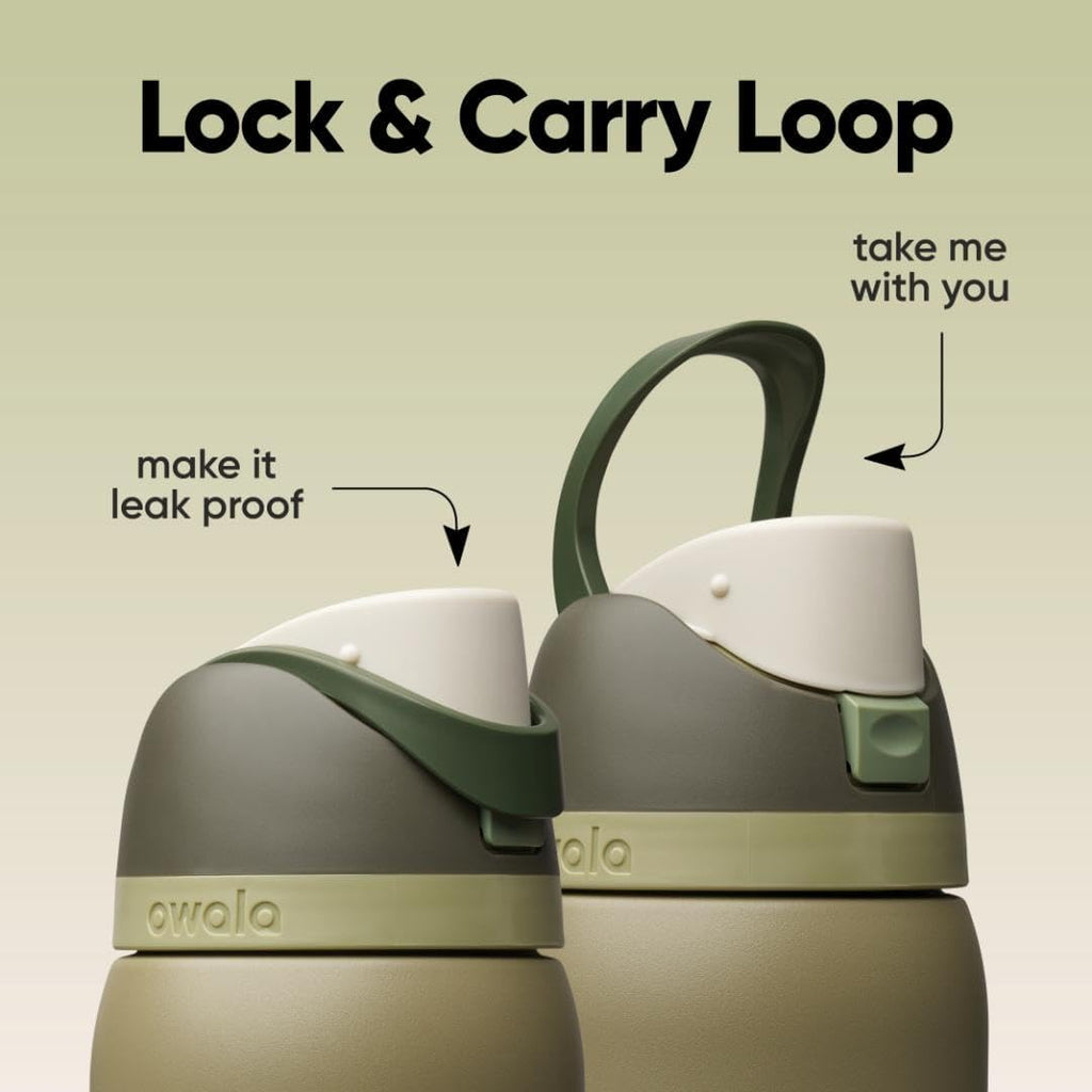 Owala FreeSip Insulated Stainless Steel Water Bottle with Straw, BPA-Free Sports Water Bottle, Great for Travel, 32 Oz, Shy Marshmallow