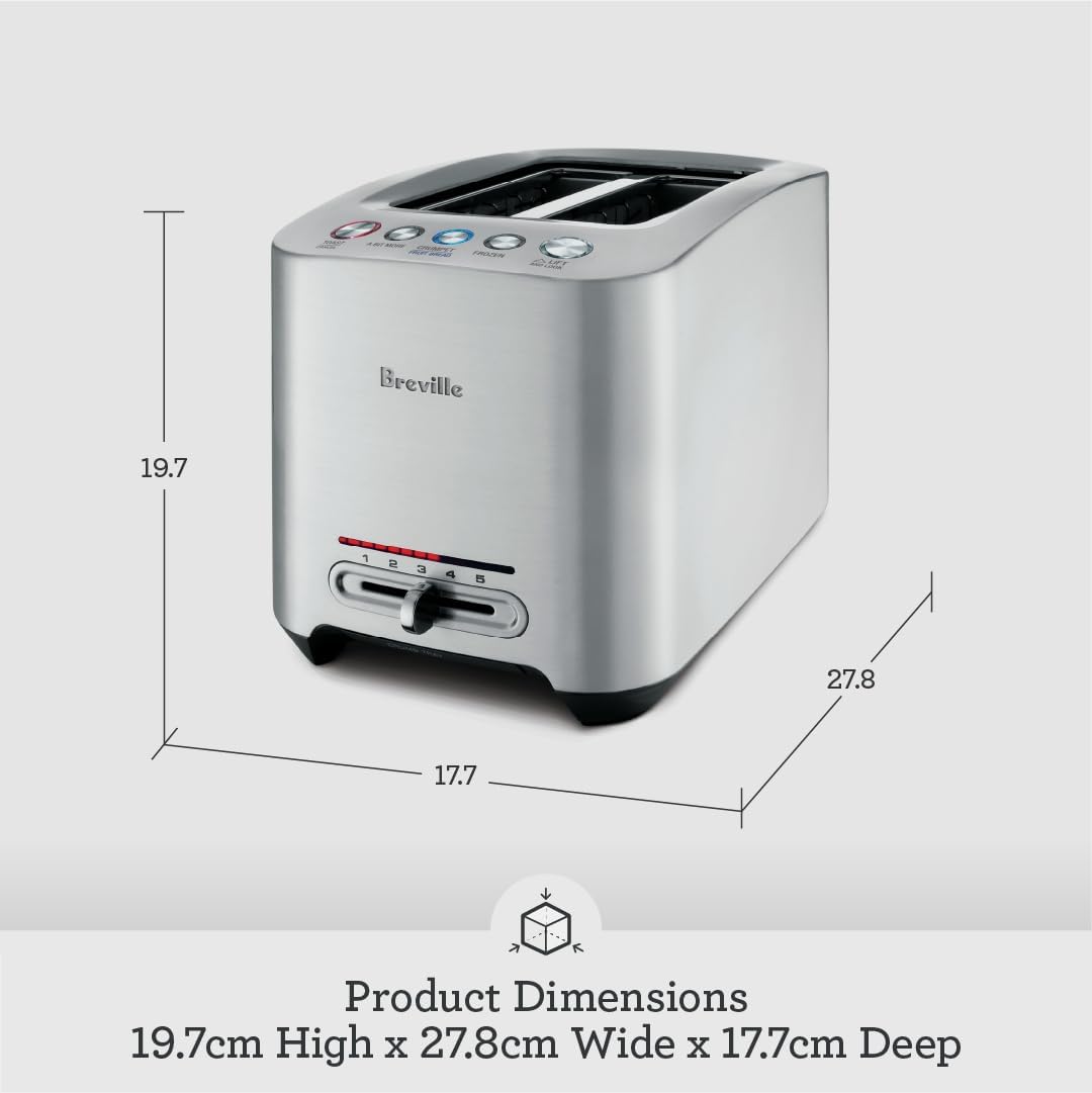 Breville, The Smart Toast® 2 Slice, Black Truffle, BTA825BTR4IAN1