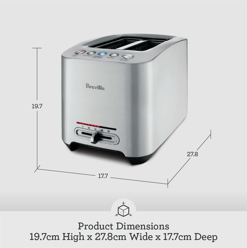 Breville, The Smart Toast® 2 Slice, Black Truffle, BTA825BTR4IAN1