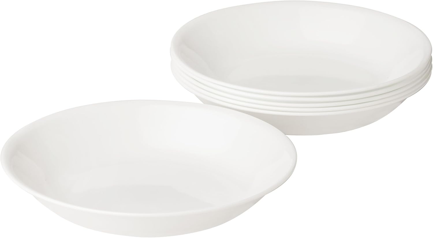 Corelle Winter Frost White, Lunch Plate Set, 6 Piece, 21.6cm