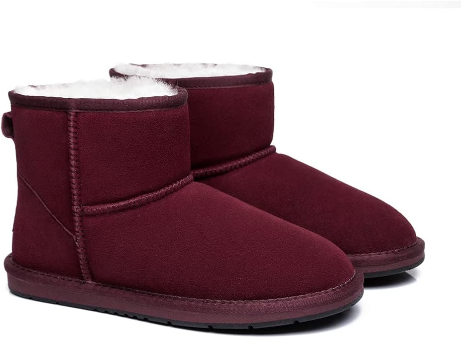 UGG AUSTRALIAN SHEPHERD Australian Wool Classic Mini Suede Unisex Ankle Boots