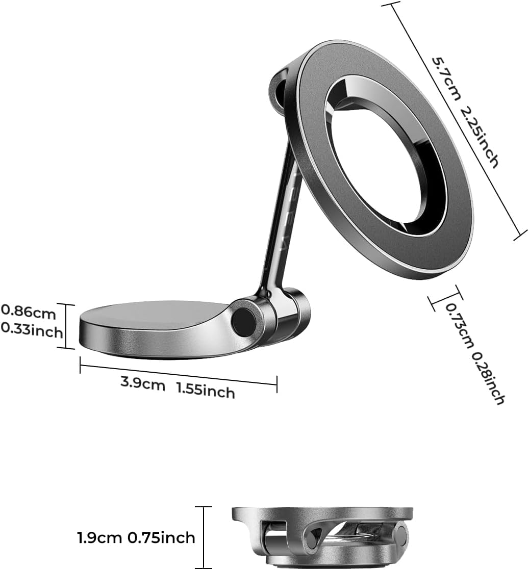 LISEN for Magsafe Car Mount 24 Permanent Magnets Magsafe Phone Holder Car Accessories for Cars Magnetic Car PhoneDash-Mounted Holders Fits iPhone 17 Air 16 Pro Max 15 Plus 14 13 for Business