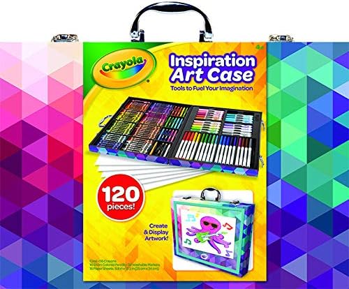 CRAYOLA 04 1999 Inspiration Art Case: 140 Pieces, Deluxe Set with Crayons, Pencils, Markers and Paper in a Portable Storage Case, Great Boys and Girls, Our Art & Craft Colouring Set