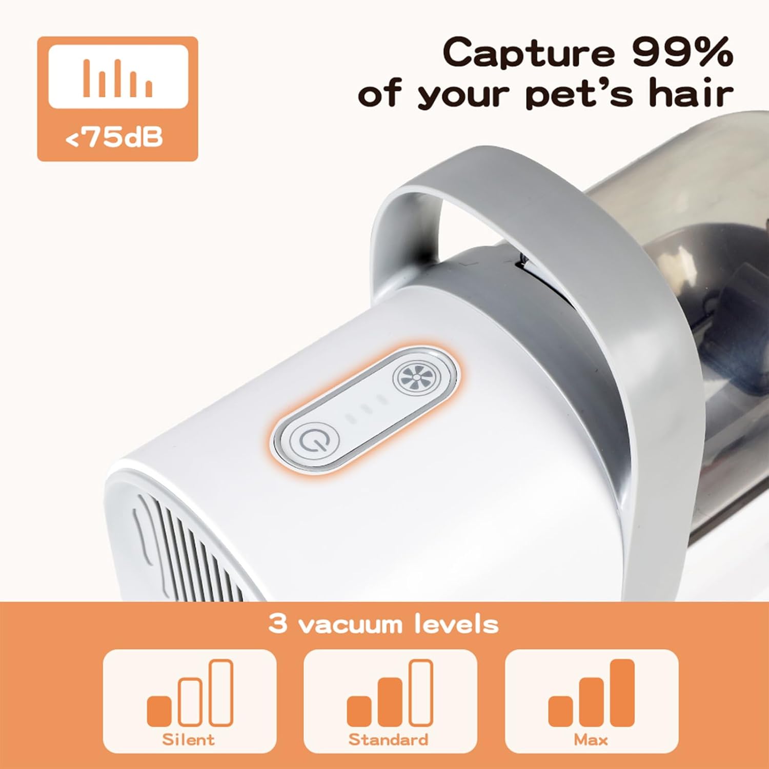 PaWz Pet Grooming Kit 3 Vacuum Levels, 7 IN 1 Electric Cordless Dog Cat Grooming Set with Paw Hair Trimmer,Cleaning Brush for Shedding,Wireless Dryer Remover Clipper,1.5L Cup, Low Nosie Pet Supplies