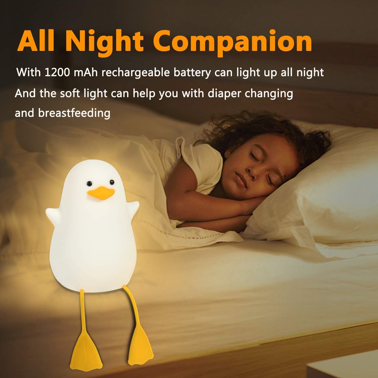 FULLOSUN Capybara Night Light, Cute Animal Soft Silicone LED Touch Lamp with Dimmable and Timer, Portable Rechargeable Toddler Bedroom Bedside Table Decor, Birthday Xmas Gifts for Kid Baby Boy Girl