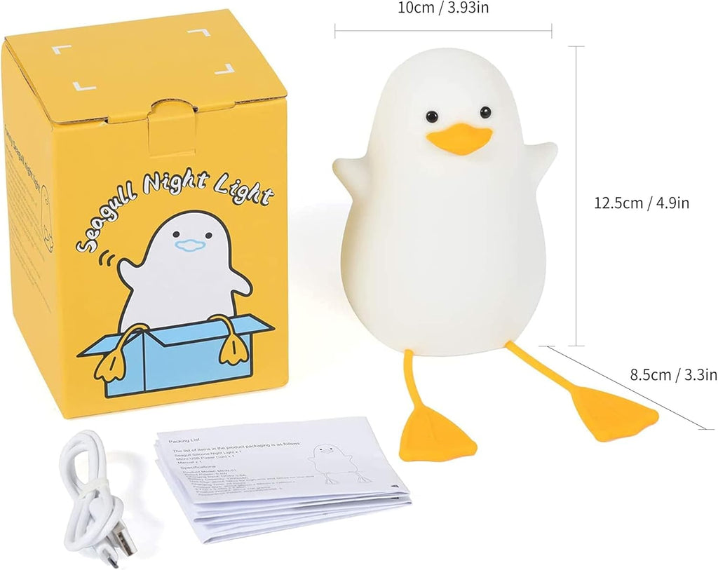 FULLOSUN Capybara Night Light, Cute Animal Soft Silicone LED Touch Lamp with Dimmable and Timer, Portable Rechargeable Toddler Bedroom Bedside Table Decor, Birthday Xmas Gifts for Kid Baby Boy Girl