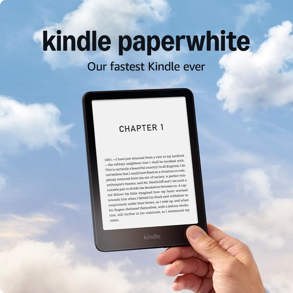 Amazon Kindle Paperwhite (16 GB) – Our fastest Kindle ever, with new 7" glare-free display, and weeks of battery life - Black