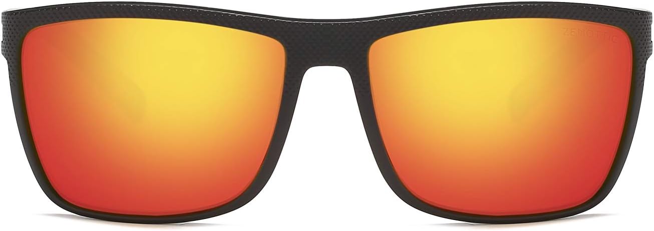 ZENOTTIC Polarized Sunglasses for Men Lightweight TR90 Frame UV400 Protection Square Sun Glasses