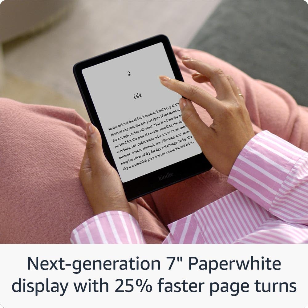 Amazon Kindle Paperwhite (16 GB) – Our fastest Kindle ever, with new 7" glare-free display, and weeks of battery life - Black