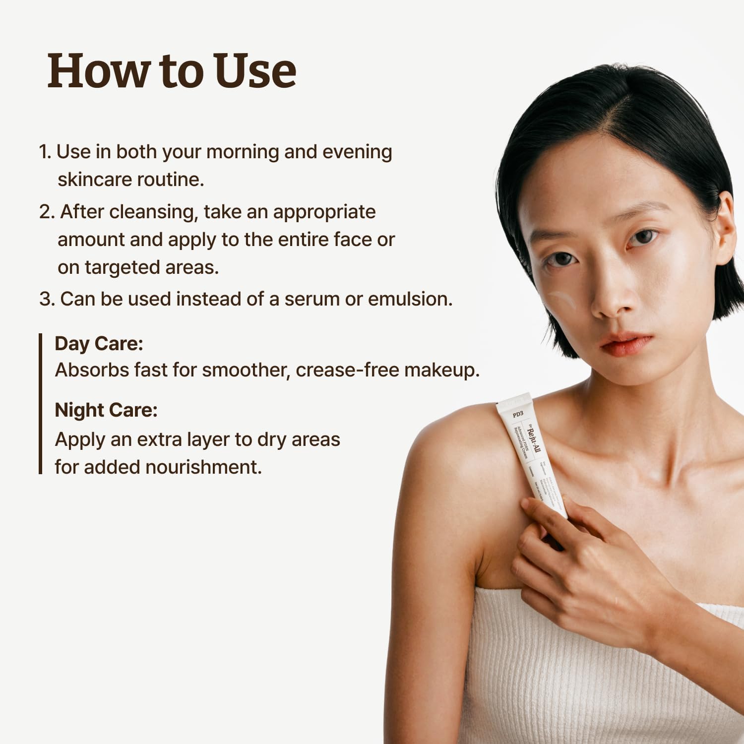 Dr. Reju-All Advanced PDRN Rejuvenating Cream - 99% Pure Salmon DNA PDRN Face Moisturizer - Korean Skin Care Face Cream - 20ml