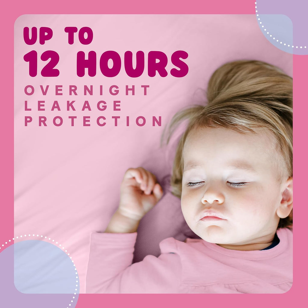 Huggies Ultra Dry Nappies Girls Size 4 (10-15kg) 144 Count - One Month Supply (Packaging May Vary)