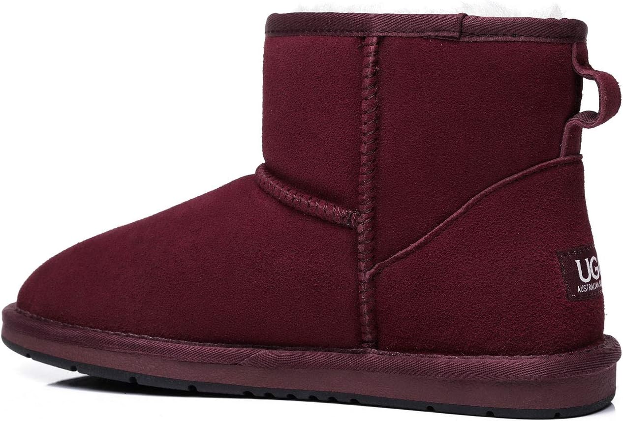 UGG AUSTRALIAN SHEPHERD Australian Wool Classic Mini Suede Unisex Ankle Boots
