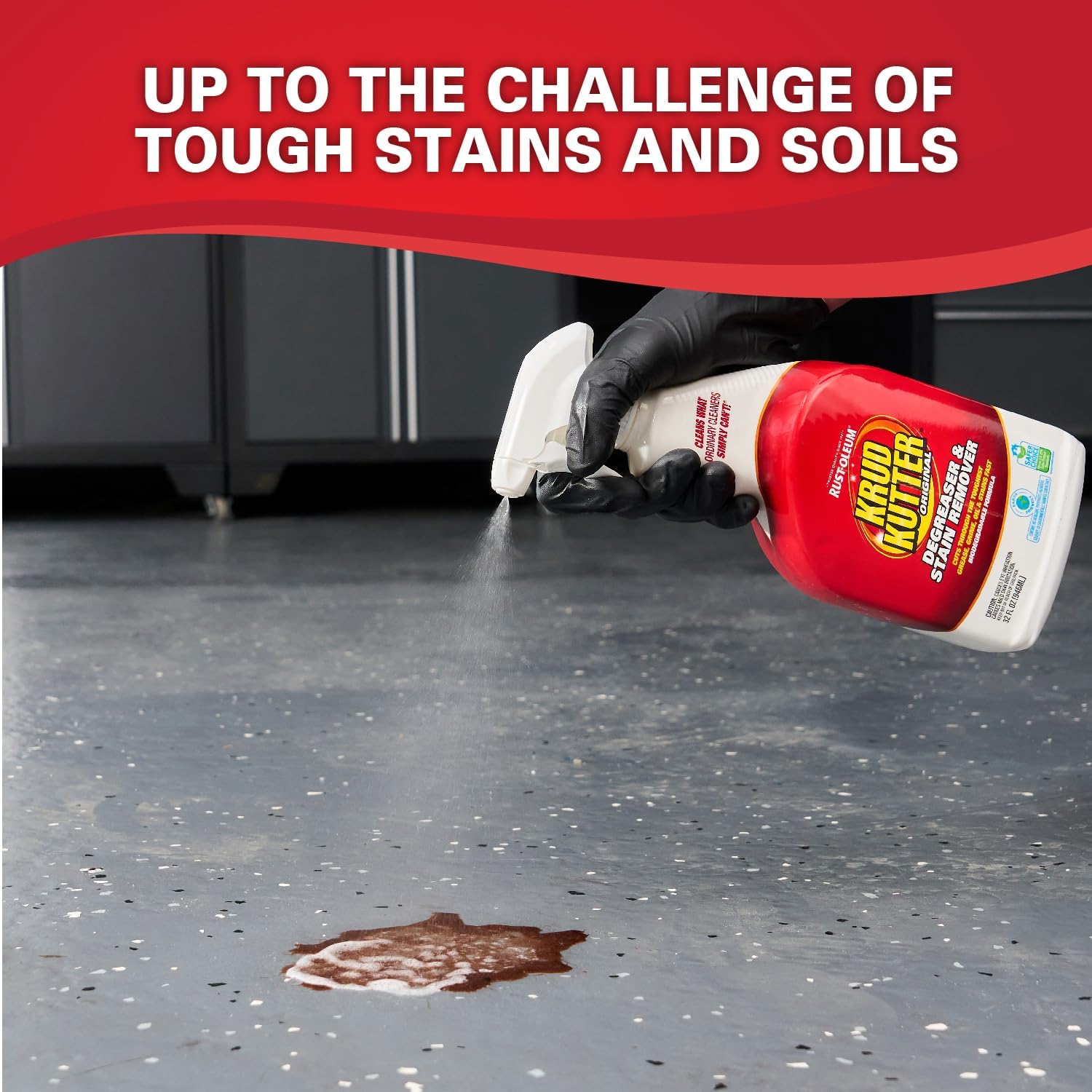 Krud Kutter Original Cleaner & Degreaser – All-Purpose, Biodegradable Stain Remover for Grease, Grime, Paint, & Tar, Safe for Use on Appliances, Walls, Upholstery & More, 3.78 Litre