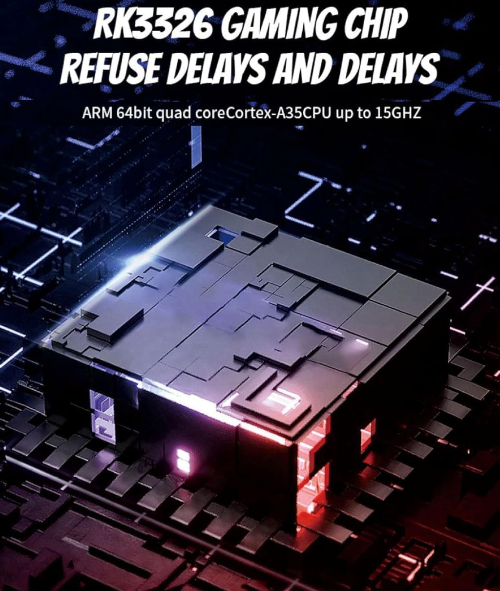 R36s Retro Gaming Console 3.5 Inch 21000+ Games Retro Handheld Game Console, Video Game Console with Dual Stylem Linux/Garlic Supports & Dual 3D Joysticks -128G -Purple