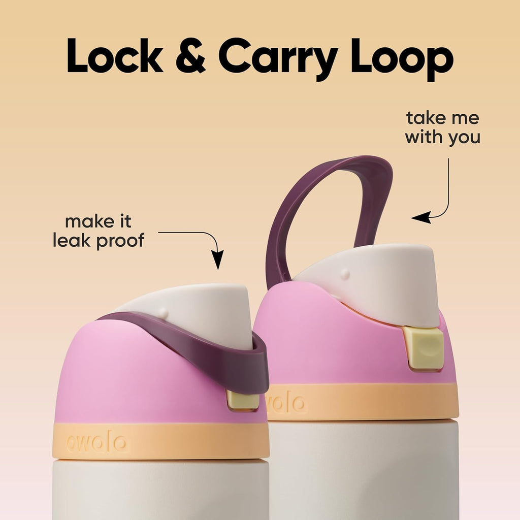 Owala FreeSip Insulated Stainless Steel Water Bottle with Straw, BPA-Free Sports Water Bottle, Great for Travel, 32 Oz, Shy Marshmallow