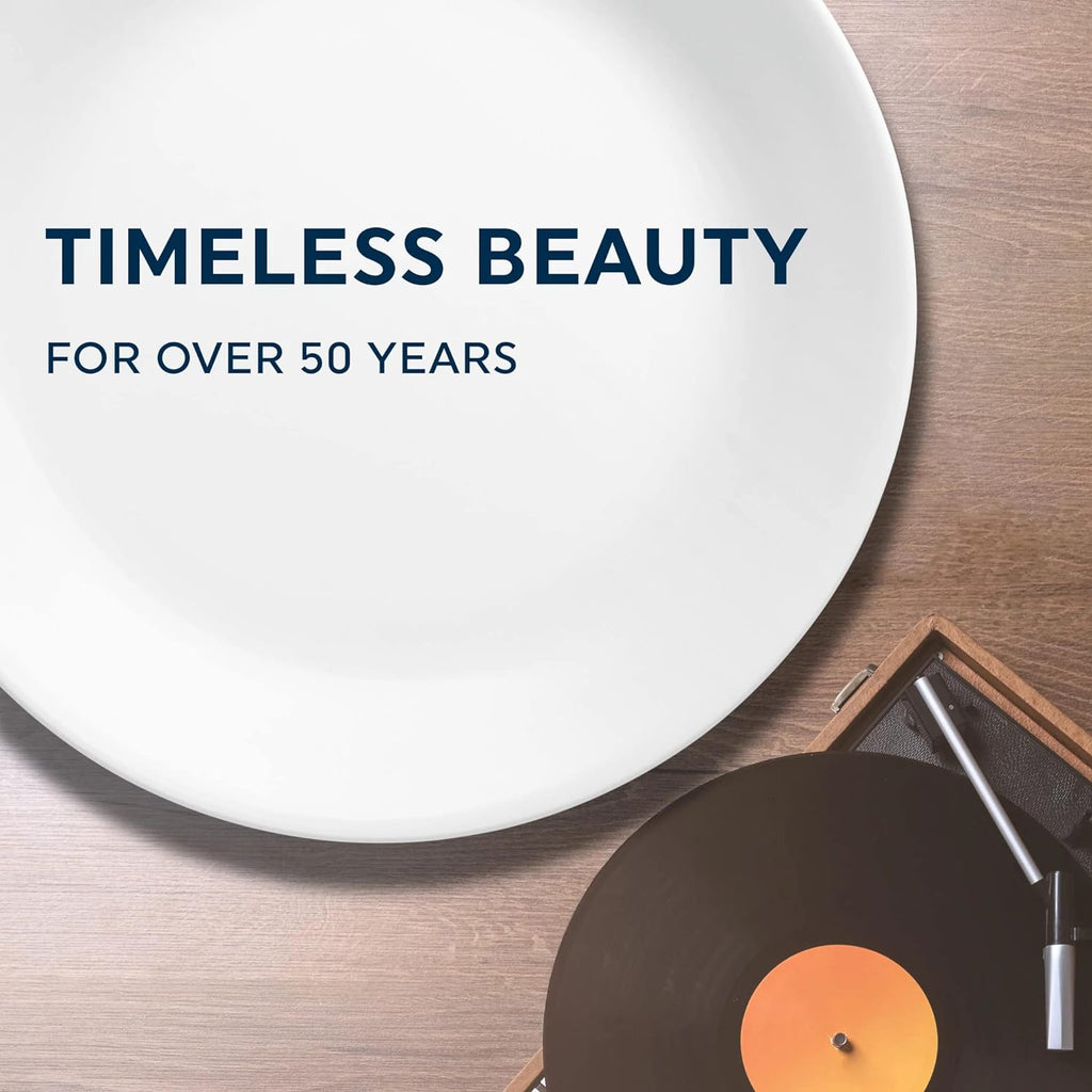 Corelle Winter Frost White, Lunch Plate Set, 6 Piece, 21.6cm