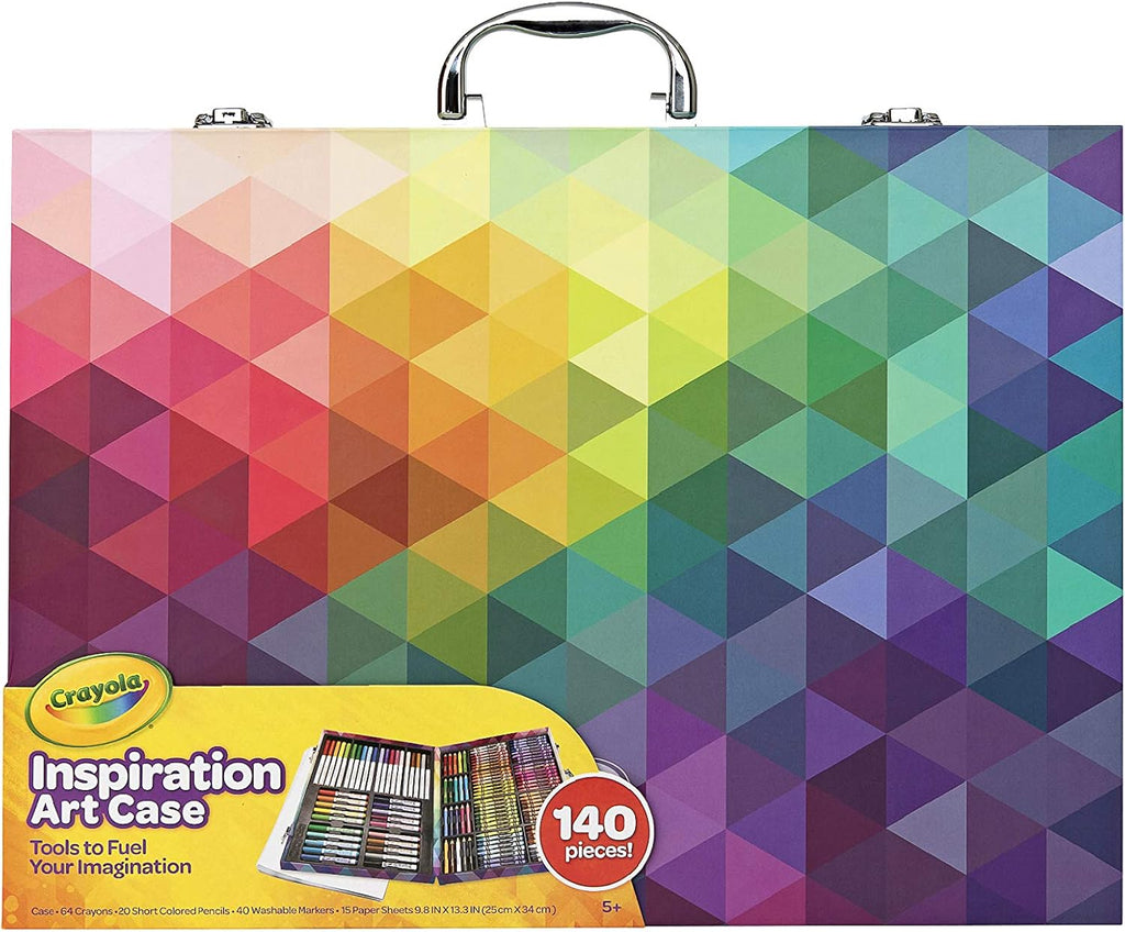 CRAYOLA 04 1999 Inspiration Art Case: 140 Pieces, Deluxe Set with Crayons, Pencils, Markers and Paper in a Portable Storage Case, Great Boys and Girls, Our Art & Craft Colouring Set