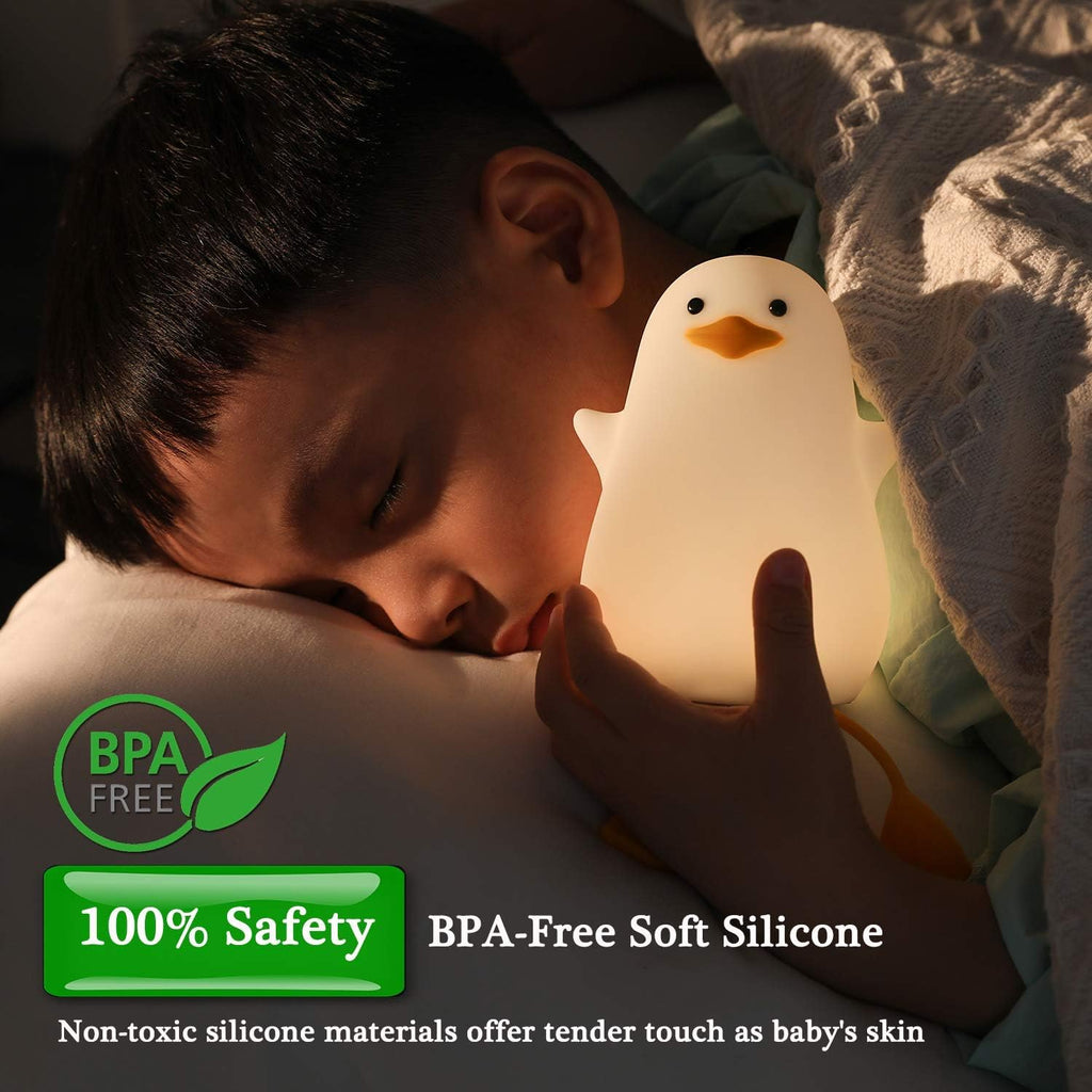 FULLOSUN Capybara Night Light, Cute Animal Soft Silicone LED Touch Lamp with Dimmable and Timer, Portable Rechargeable Toddler Bedroom Bedside Table Decor, Birthday Xmas Gifts for Kid Baby Boy Girl
