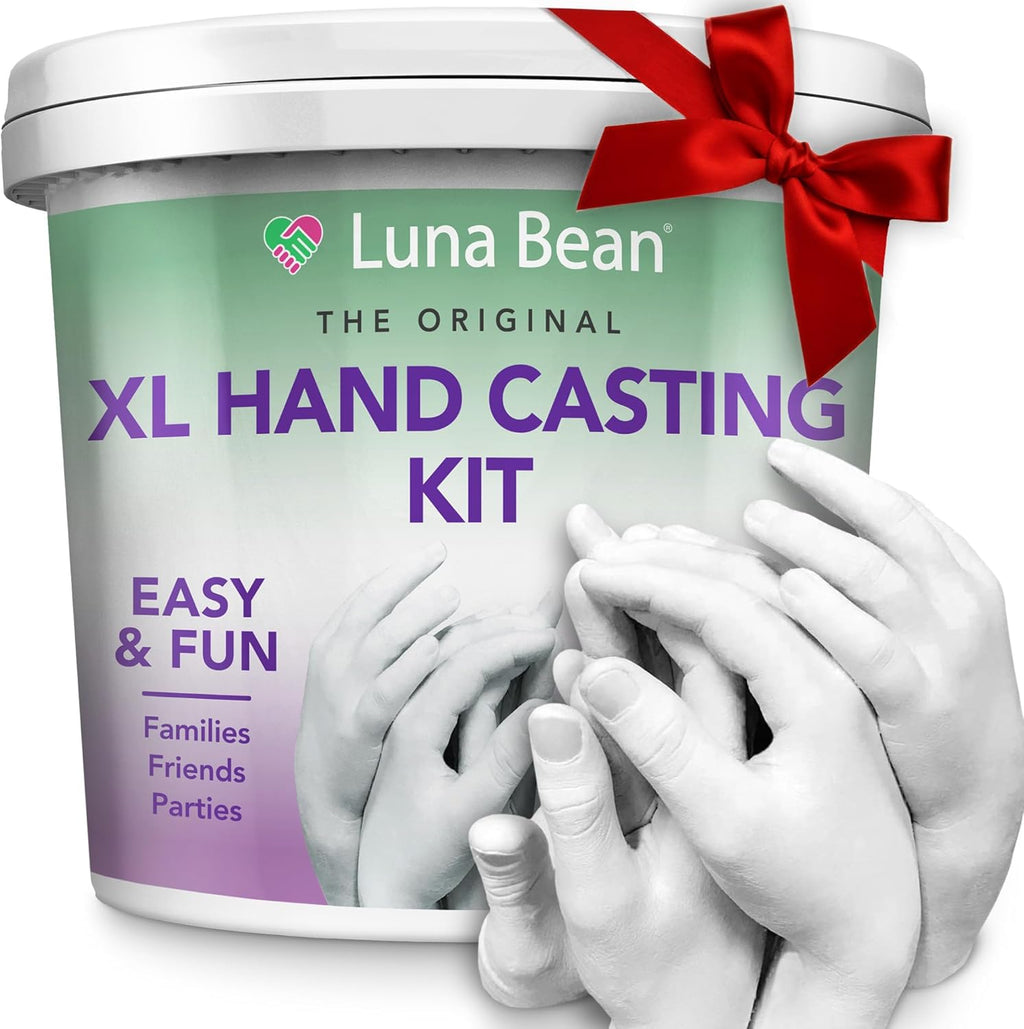Luna Bean Keepsake Hands DIY Plaster Statue Molding & Casting Kit