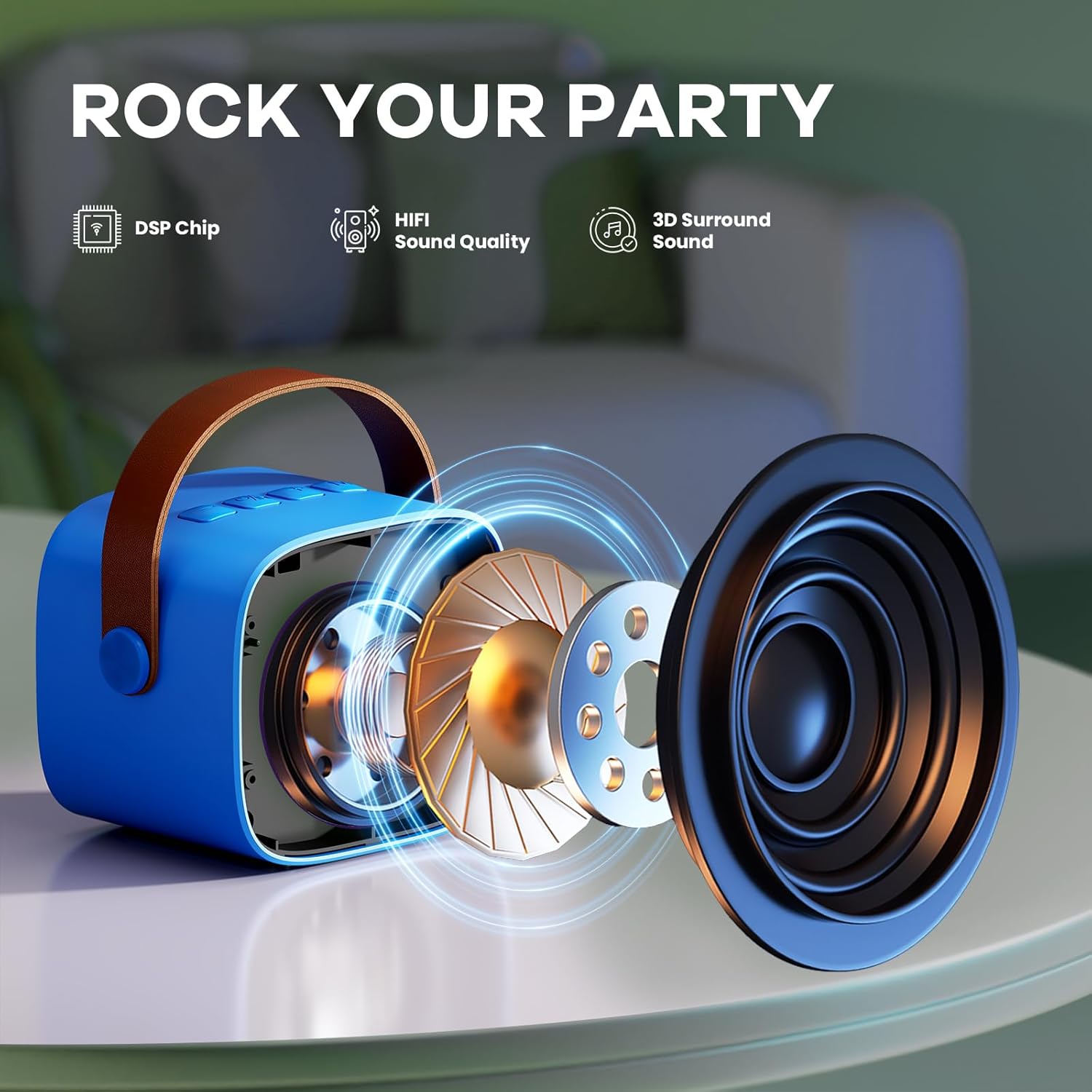 YLL Mini Karaoke Machine for Kids Adults, Portable Bluetooth Speaker with 2 Wireless Microphones,Toys Birthday Gifts for Girls Ages 4, 5, 6, 7, 8, 9, 10, 11, 12+ Years Old Toddler Teens (Pink)