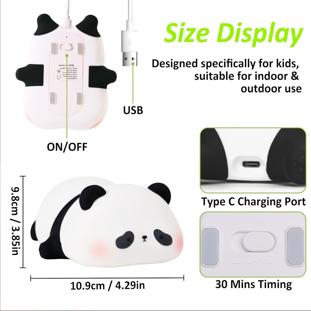 FULLOSUN Capybara Night Light, Cute Animal Soft Silicone LED Touch Lamp with Dimmable and Timer, Portable Rechargeable Toddler Bedroom Bedside Table Decor, Birthday Xmas Gifts for Kid Baby Boy Girl