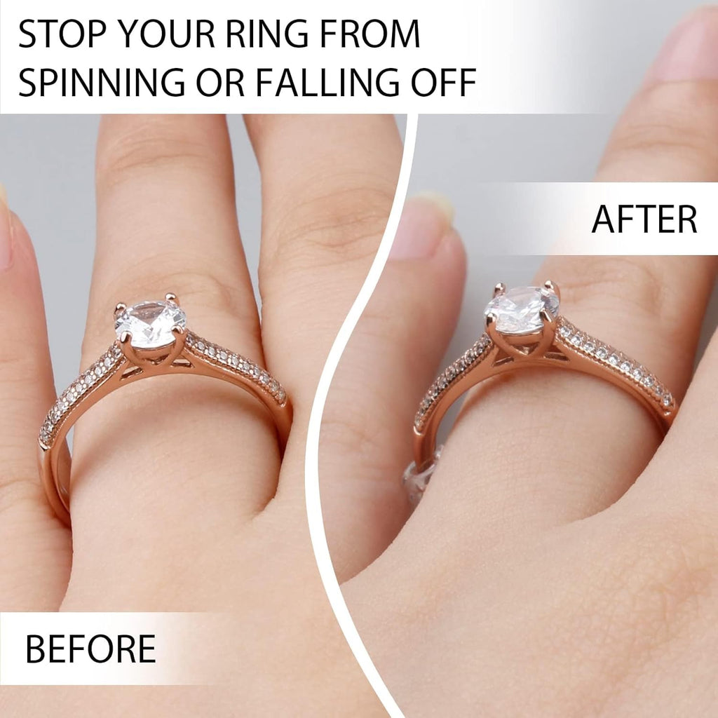 Eiito Ring Size Adjuster - Invisible Ring Guards - 6 Sizes Fitter, Resizer for Loose Rings