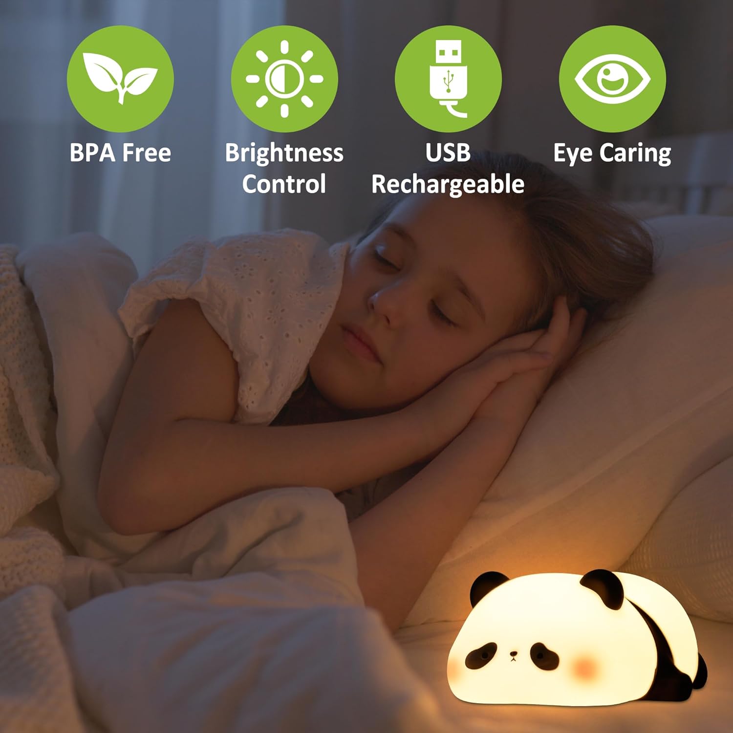 FULLOSUN Capybara Night Light, Cute Animal Soft Silicone LED Touch Lamp with Dimmable and Timer, Portable Rechargeable Toddler Bedroom Bedside Table Decor, Birthday Xmas Gifts for Kid Baby Boy Girl