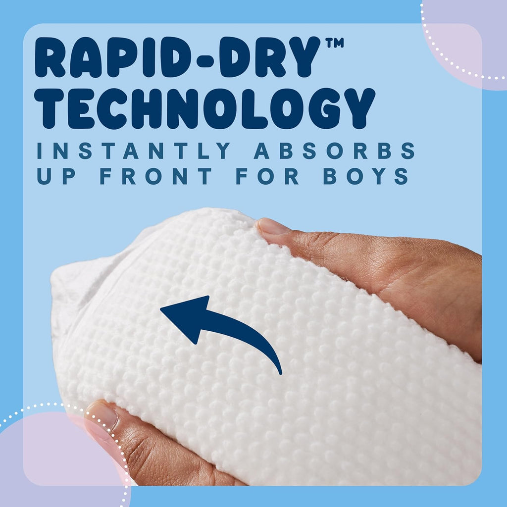 Huggies Ultra Dry Nappies Boys Size 5 (13-18kg) 128 Count - One Month Supply (Packaging May Vary)