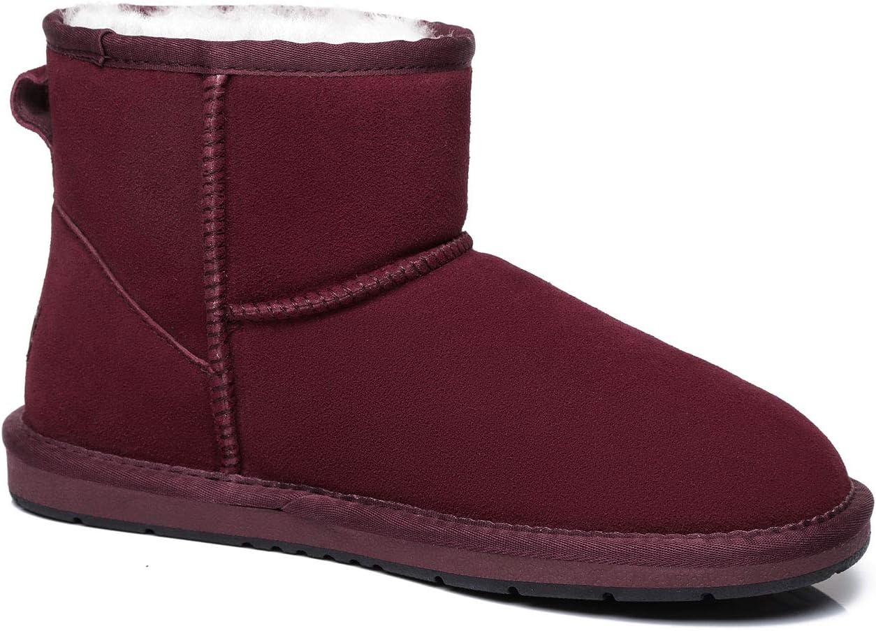 UGG AUSTRALIAN SHEPHERD Australian Wool Classic Mini Suede Unisex Ankle Boots