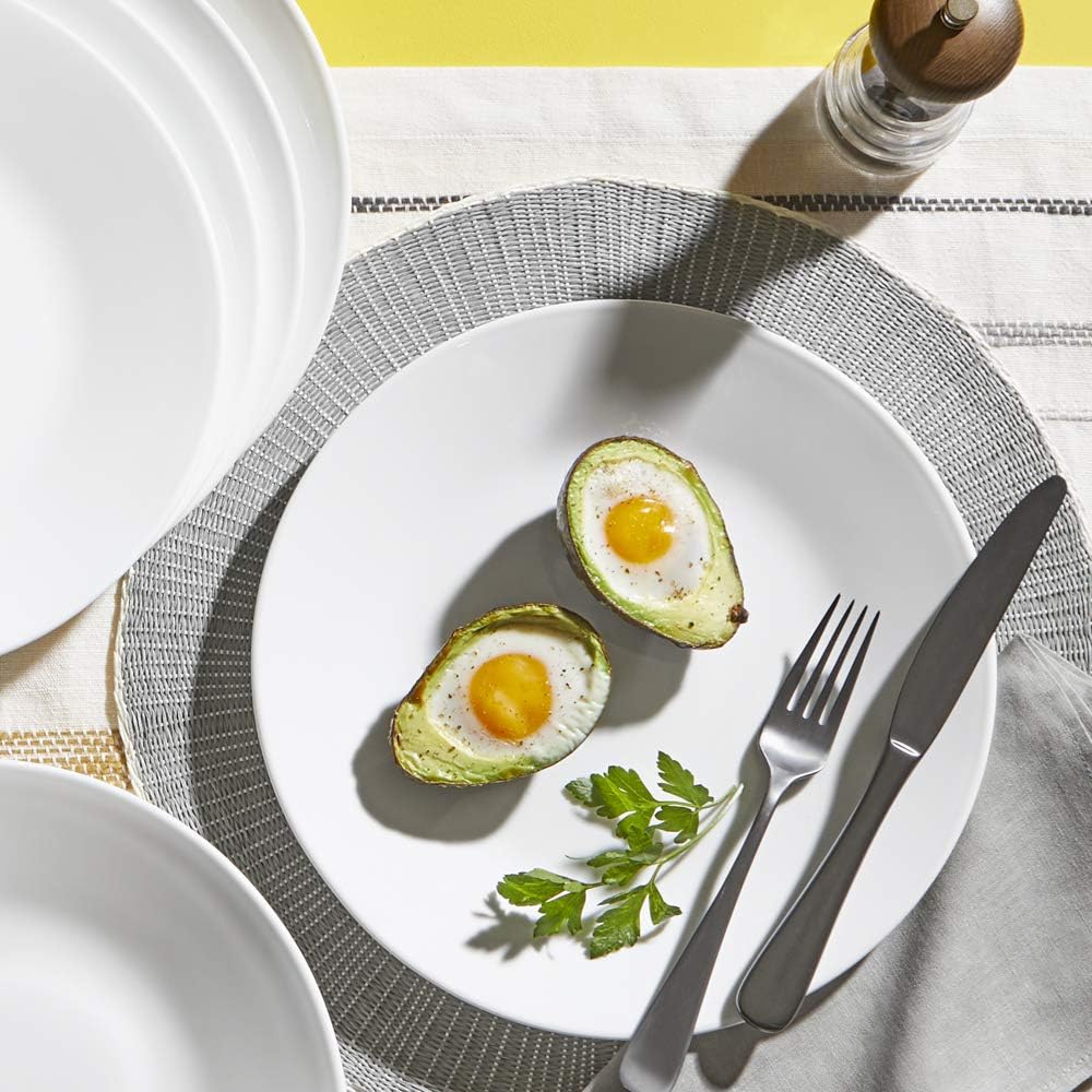 Corelle Winter Frost White, Lunch Plate Set, 6 Piece, 21.6cm