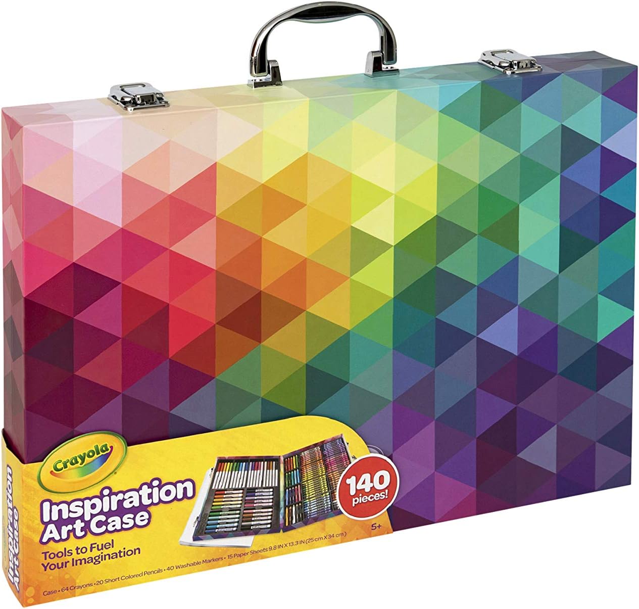 CRAYOLA 04 1999 Inspiration Art Case: 140 Pieces, Deluxe Set with Crayons, Pencils, Markers and Paper in a Portable Storage Case, Great Boys and Girls, Our Art & Craft Colouring Set