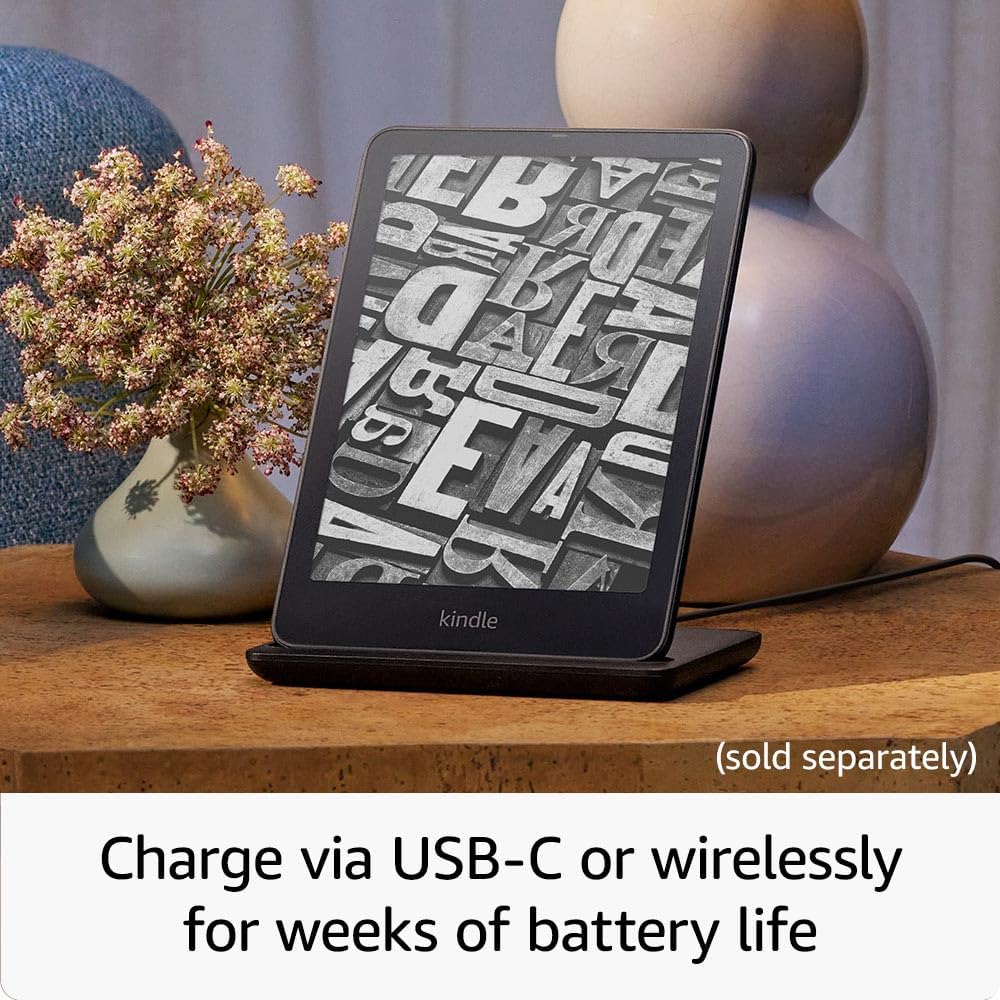 Amazon Kindle Paperwhite Signature Edition Metallic Jade (Amazon Exclusive) – Our fastest Kindle with an auto-adjusting front light, wireless charging, and weeks of battery life (32 GB)