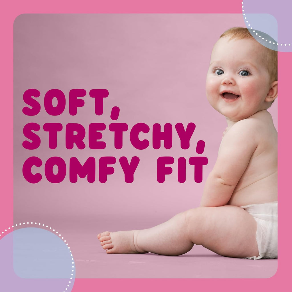 Huggies Ultra Dry Nappies Girls Size 4 (10-15kg) 144 Count - One Month Supply (Packaging May Vary)