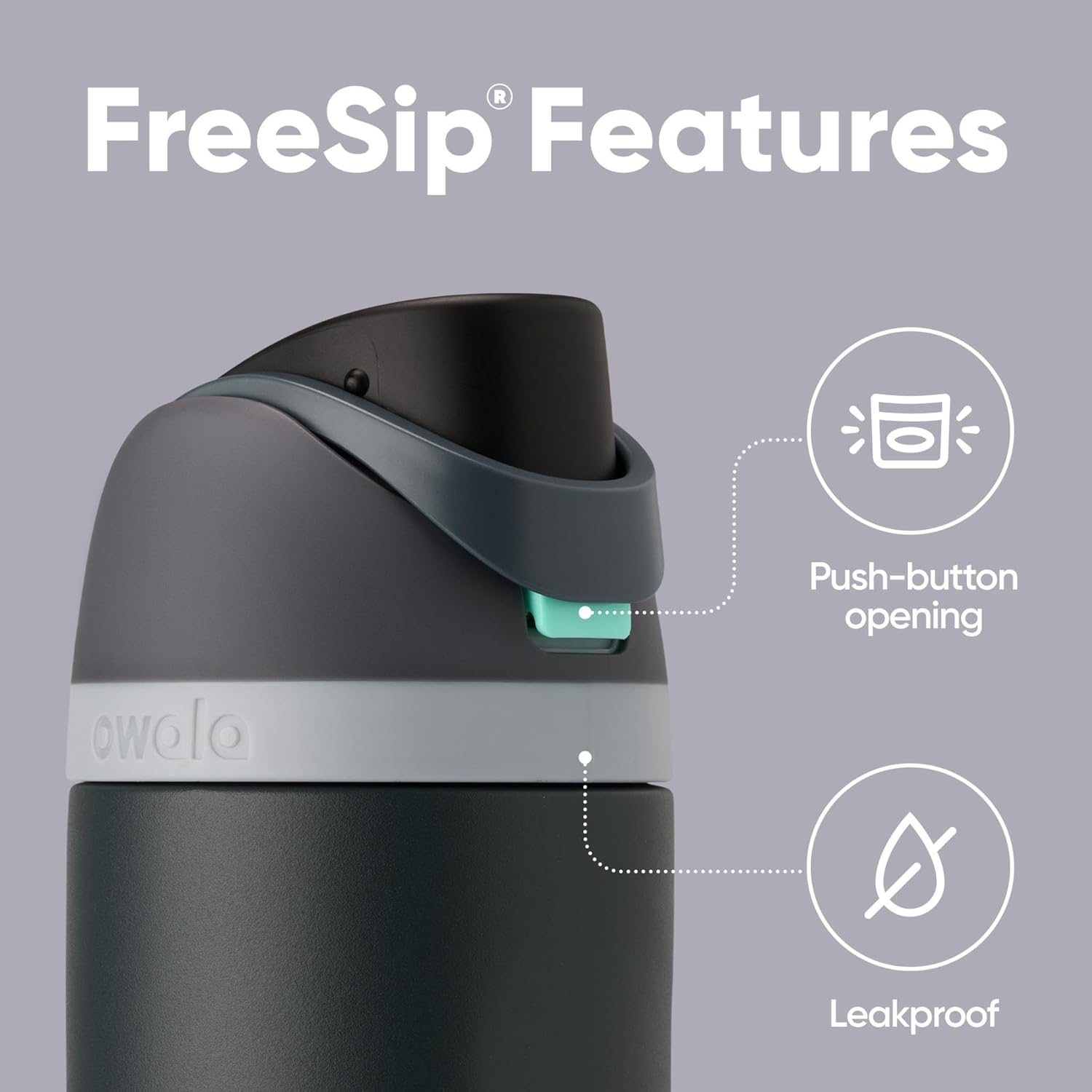 Owala FreeSip Insulated Stainless Steel Water Bottle with Straw, BPA-Free Sports Water Bottle, Great for Travel, 32 Oz, Shy Marshmallow