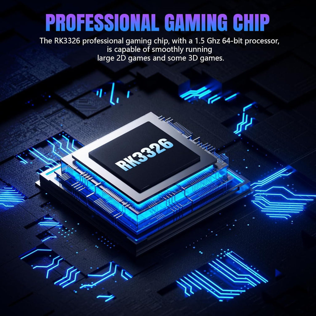 R36s Retro Gaming Console 3.5 Inch 21000+ Games Retro Handheld Game Console, Video Game Console with Dual Stylem Linux/Garlic Supports & Dual 3D Joysticks -128G -Purple