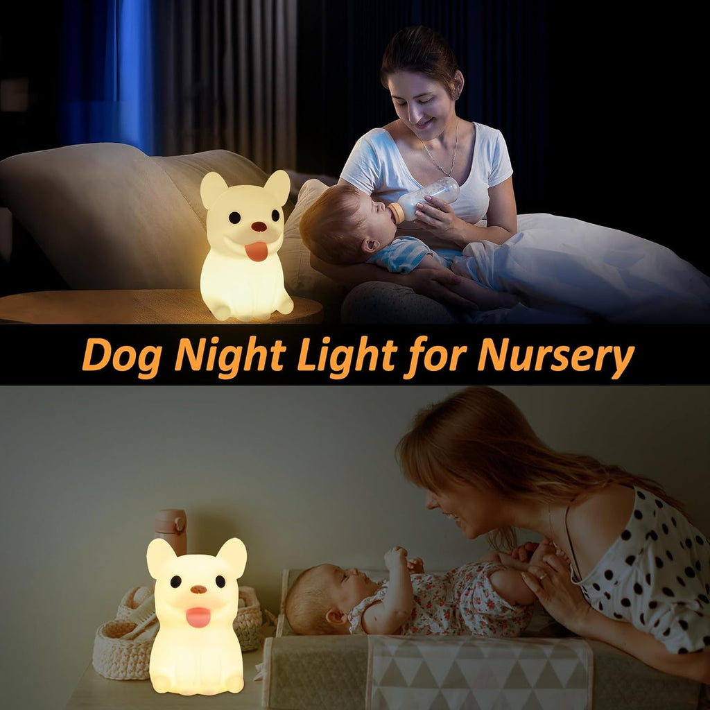 FULLOSUN Capybara Night Light, Cute Animal Soft Silicone LED Touch Lamp with Dimmable and Timer, Portable Rechargeable Toddler Bedroom Bedside Table Decor, Birthday Xmas Gifts for Kid Baby Boy Girl
