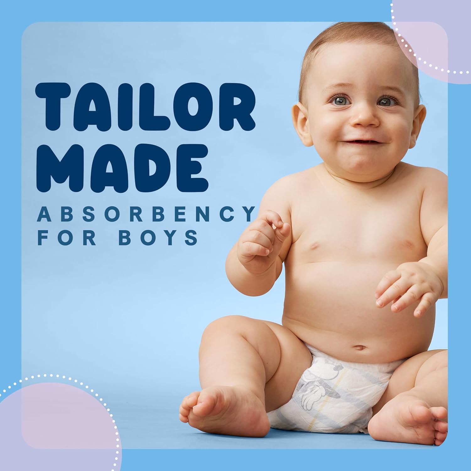 Huggies Ultra Dry Nappies Boys Size 5 (13-18kg) 128 Count - One Month Supply (Packaging May Vary)