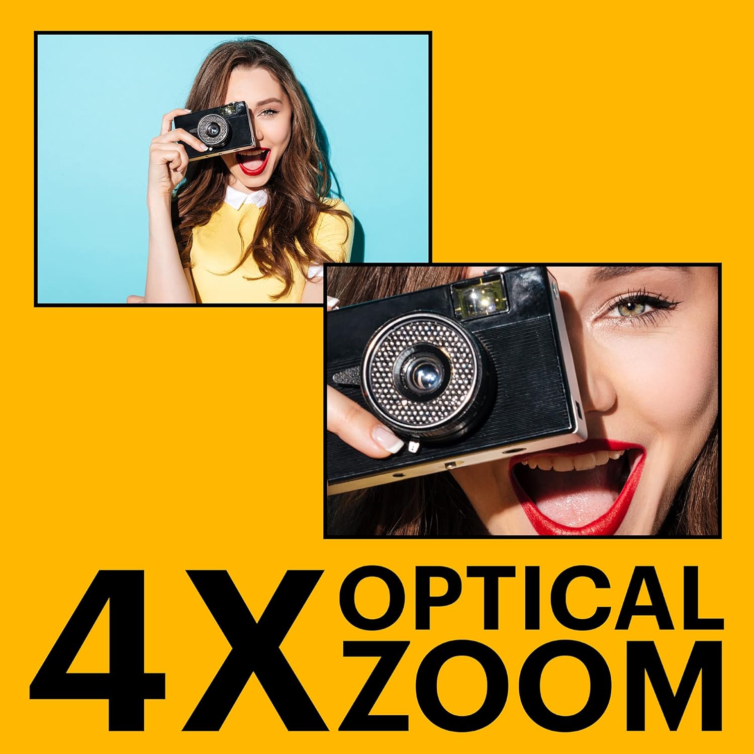 Kodak PIXPRO FZ45 Friendly Zoom Digital Camera, Red