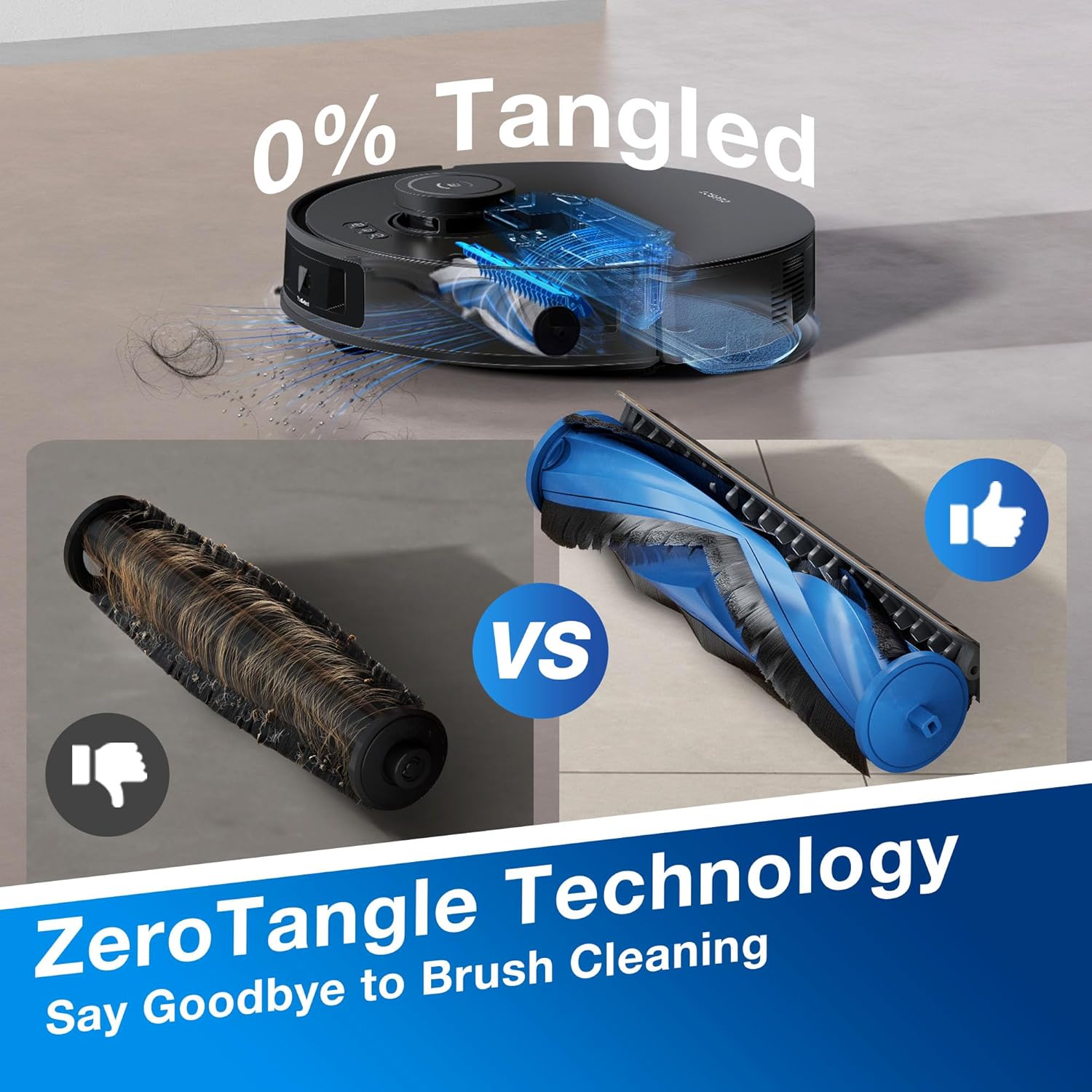 ECOVACS DEEBOT N20 Plus Robot Vacuum Cleaner and Mop,8000Pa Strong Suction,7-Week Dust Storage,Bagless Dust Bin,PureCyclone Tech,ZeroTangle Brush,300 Minutes Runtime